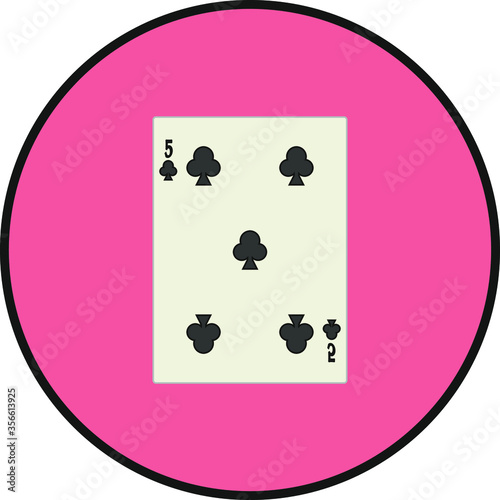 playing card. illustration for web and mobile design.