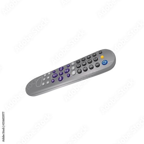 cool TV remote illustration