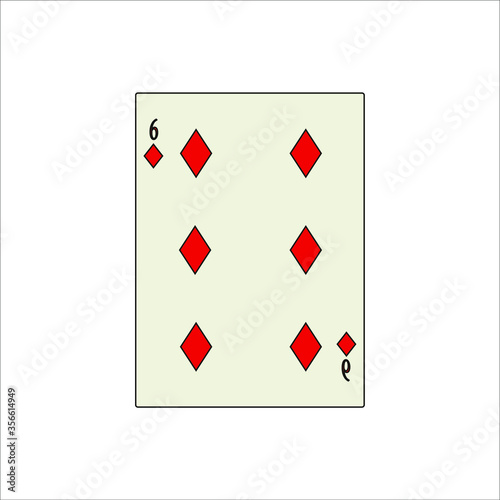 playing card. illustration for web and mobile design.