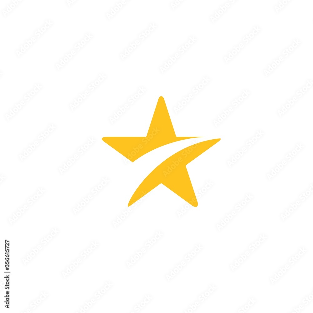 simple and modern star logo symbol
