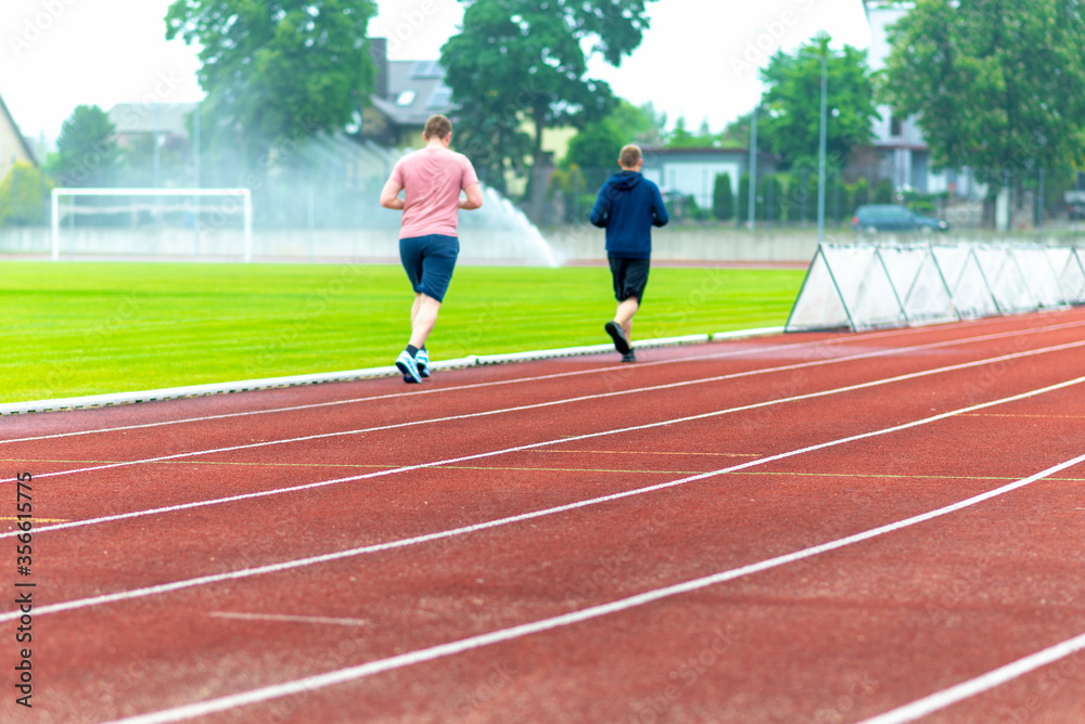 legs of a long distance runner.Men runs.Outdoor image