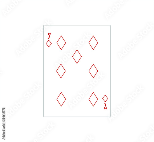 playing card. illustration for web and mobile design.