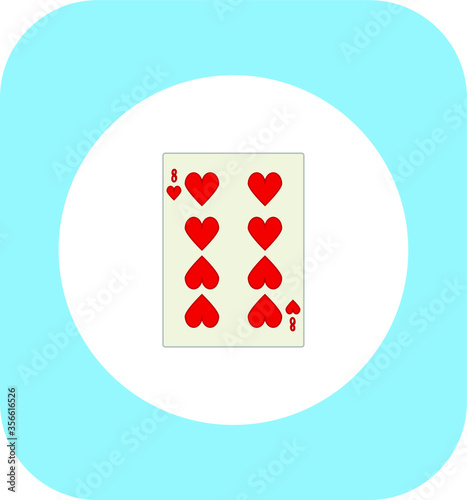 playing card. illustration for web and mobile design.