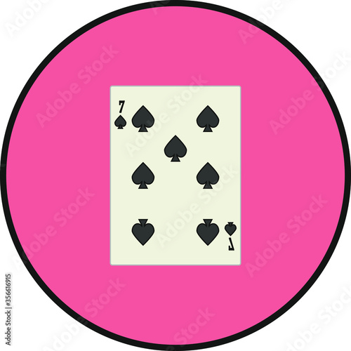 playing card. illustration for web and mobile design.