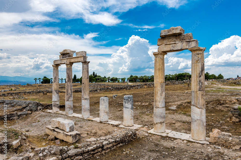 Hierapolis Ancient City in Denizli Province of Turkey Hierapolis Ancient City in Denizli Province of Turkey
