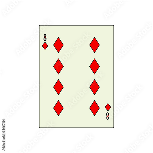 playing card. illustration for web and mobile design.