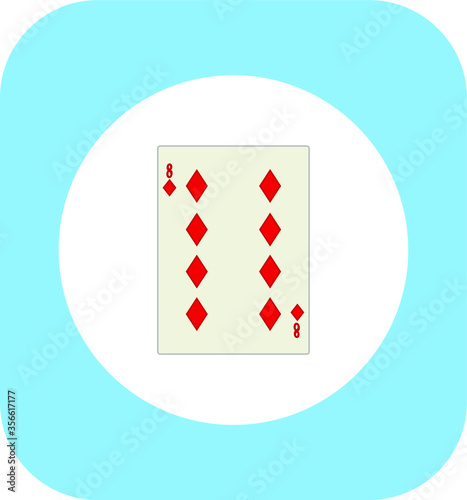 playing card. illustration for web and mobile design.