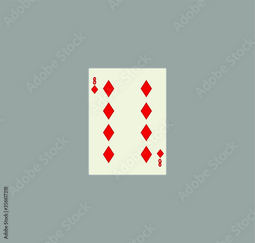 playing card. illustration for web and mobile design.