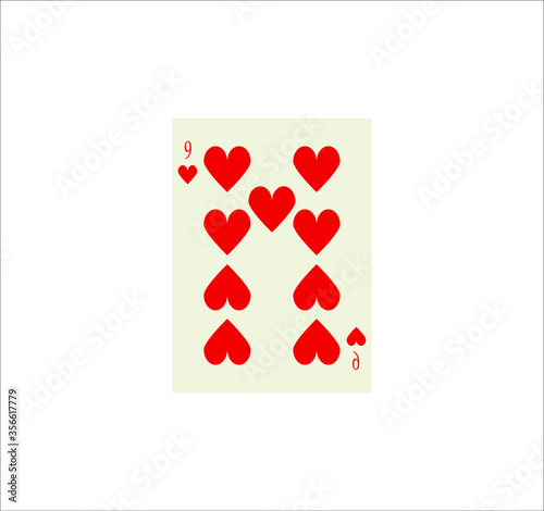 playing card. illustration for web and mobile design.