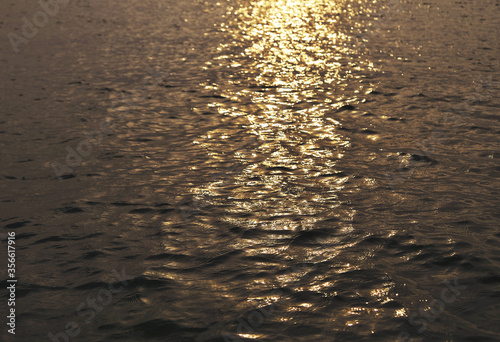 Sunset beach. Beautiful view of Crimea.