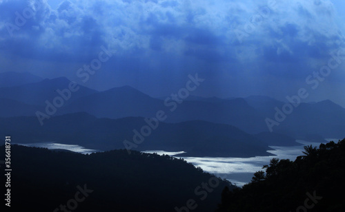 misty morning on the river