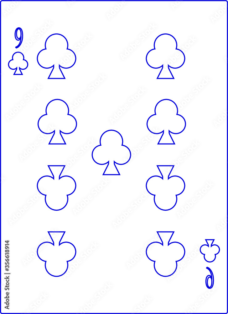 Obraz premium playing card. illustration for web and mobile design.