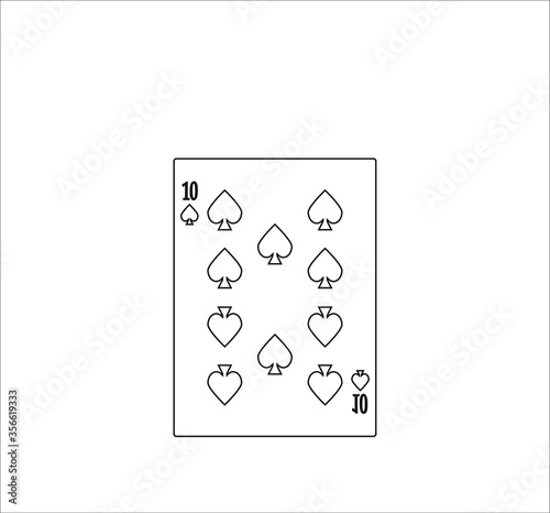 playing card. illustration for web and mobile design.