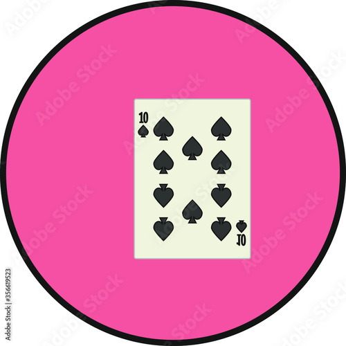 playing card. illustration for web and mobile design.