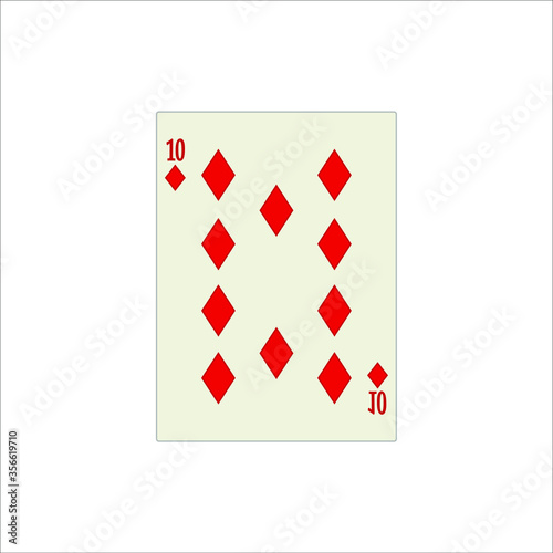 playing card. illustration for web and mobile design.