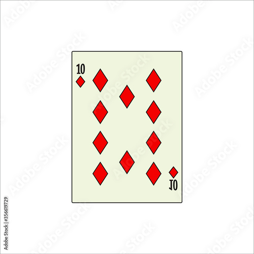 playing card. illustration for web and mobile design.