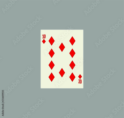 playing card. illustration for web and mobile design.