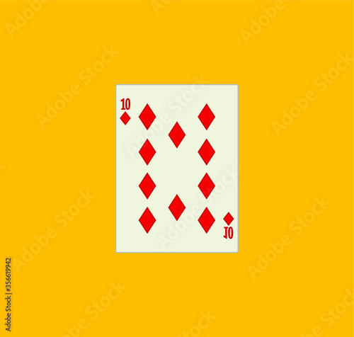 playing card. illustration for web and mobile design.