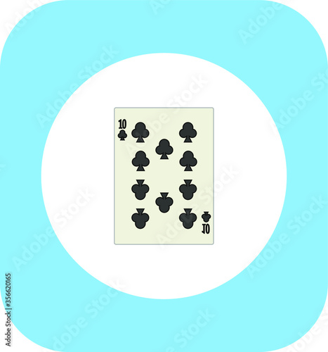 playing card. illustration for web and mobile design.