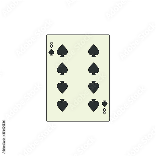 playing card. illustration for web and mobile design.