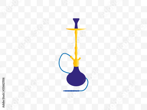 Hookah, smoking, tobacco icon. Vector illustration, flat design.