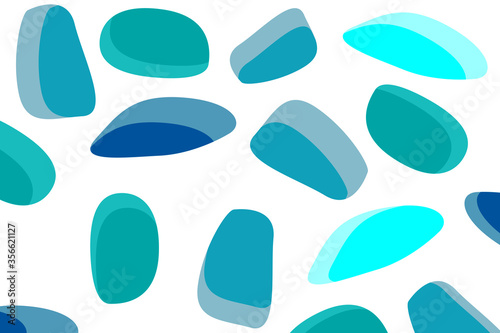blue tone stone seamless patterns