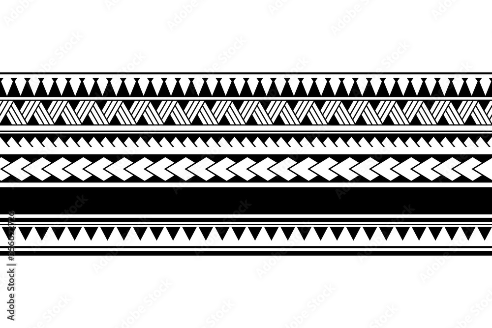Premium Vector | Maori polynesian tattoo border tribal sleeve pattern  vector samoan bracelet tattoo for arm or foot