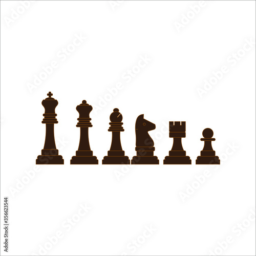 chess king figure. illustration for web and mobile design.