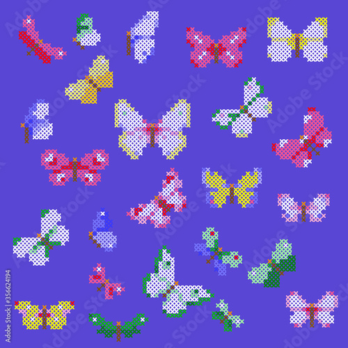 cross stitch butterfly