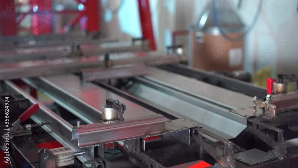 Still VIDEO shot of welding steel machine at industrial factory. Still VIDEO shot of welding steel machine at industrial factory.