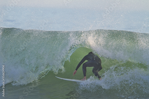Canvas Print surfing  at Rincon in California