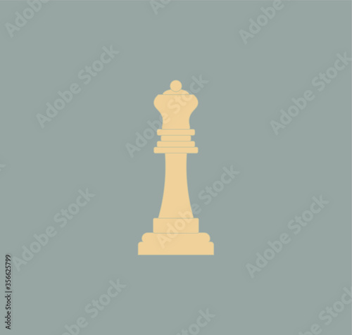 chess king figure. illustration for web and mobile design.