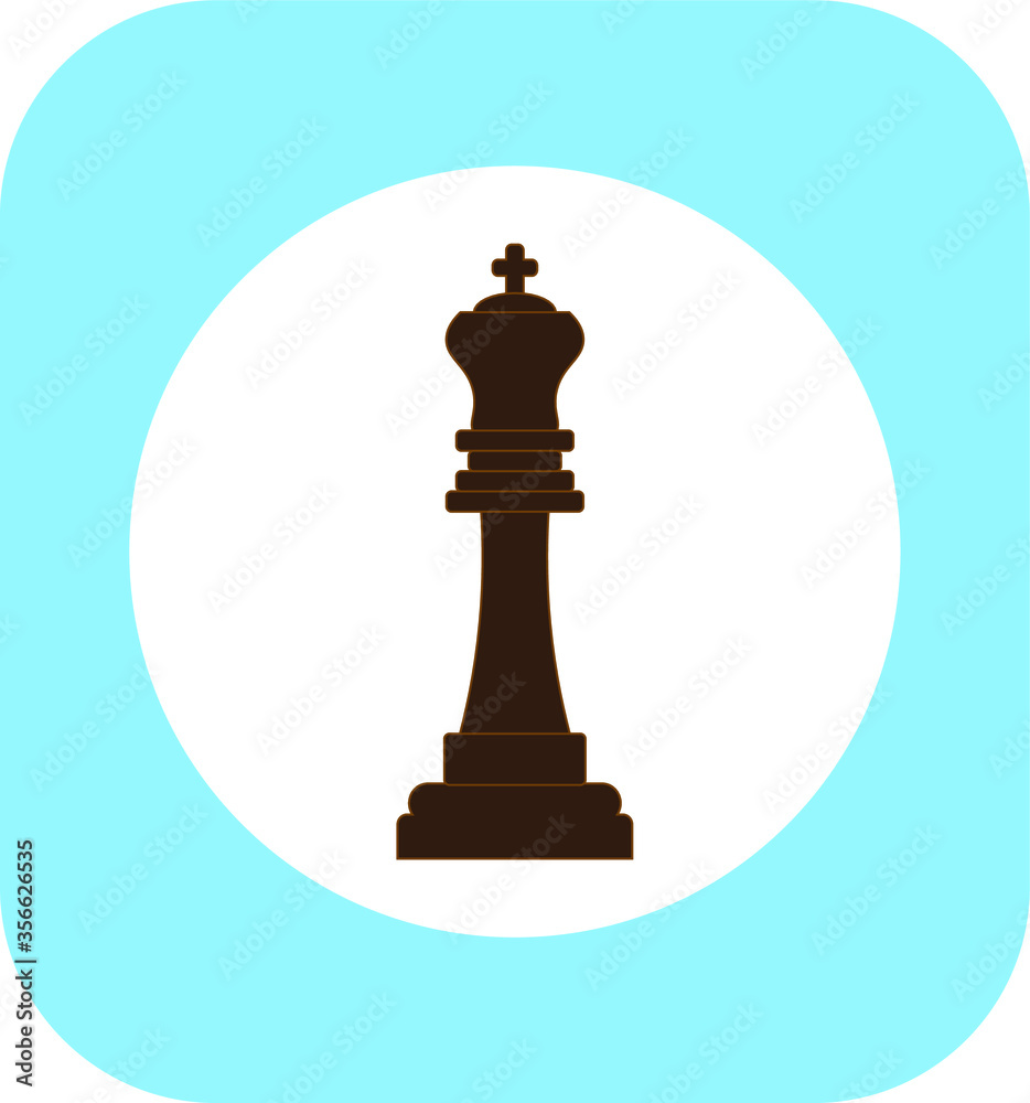 chess king figure. illustration for web and mobile design. chess king figure. illustration for web and mobile design.