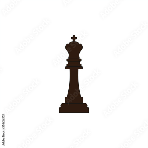 chess king figure. illustration for web and mobile design. © robcartorres