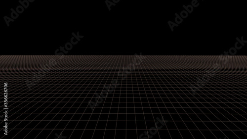 Fotografija Vector 3D mesh. Background Lines.