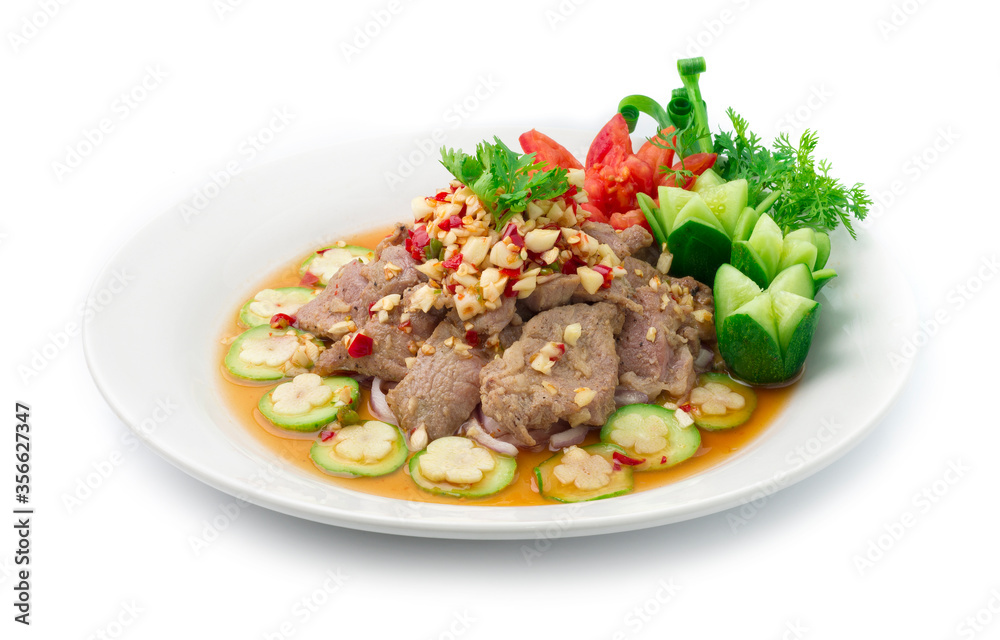Spicy Pork with Chili Sauce Thai Food Hot Spicy Spicy Pork with Chili Sauce Thai Food Hot Spicy