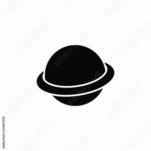 saturn planet icon vector