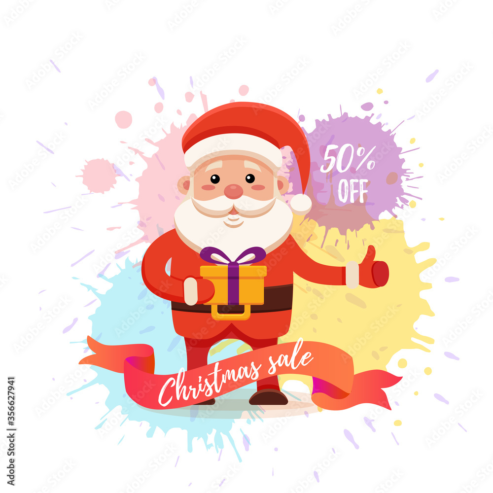 Cartoon Santa Claus for Your Christmas and New Year greeting Design Cartoon Santa Claus for Your Christmas and New Year greeting Design