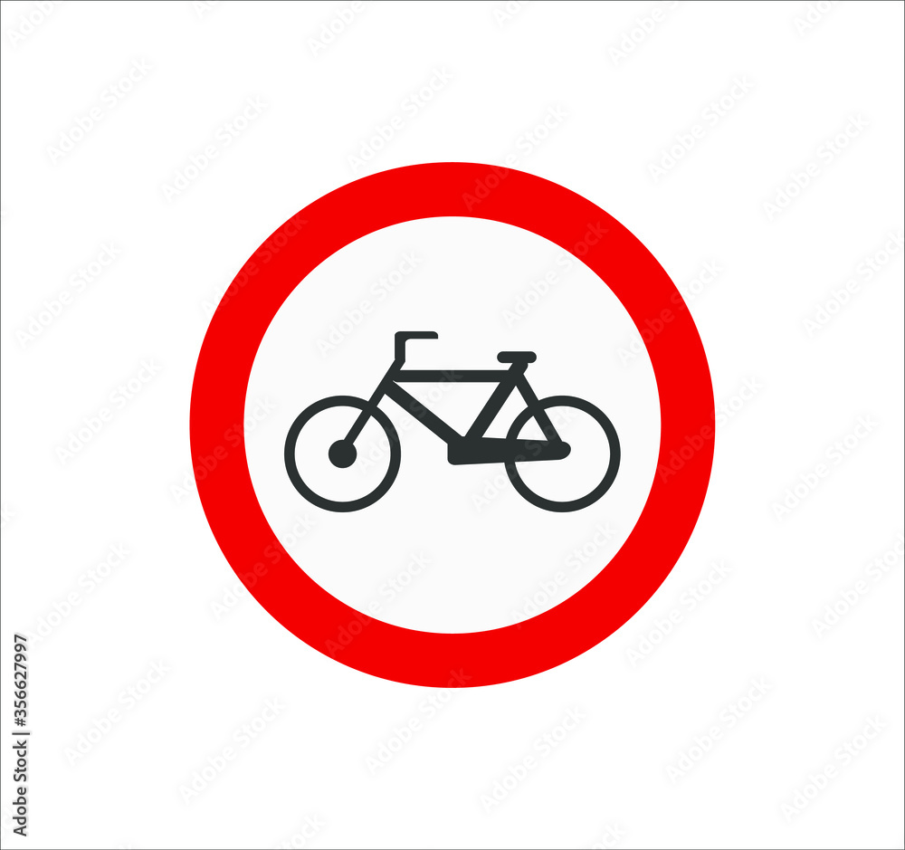 icons of traffic signs of prohibited entry to bicycles. illustration for web and mobile design. icons of traffic signs of prohibited entry to bicycles. illustration for web and mobile design.