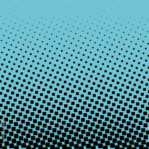 Black circles. Gradient halftone. Vector Illustration.