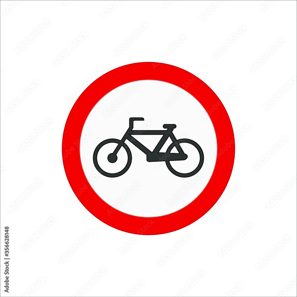 icons of traffic signs of prohibited entry to bicycles. illustration for web and mobile design. icons of traffic signs of prohibited entry to bicycles. illustration for web and mobile design.