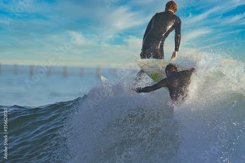Photography surfing  at Rincon in California