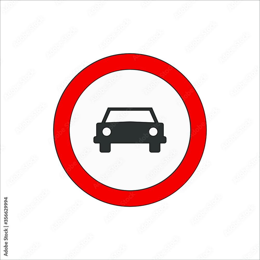 icons of traffic signs of prohibited entry to cars. illustration for web and mobile design. icons of traffic signs of prohibited entry to cars. illustration for web and mobile design.