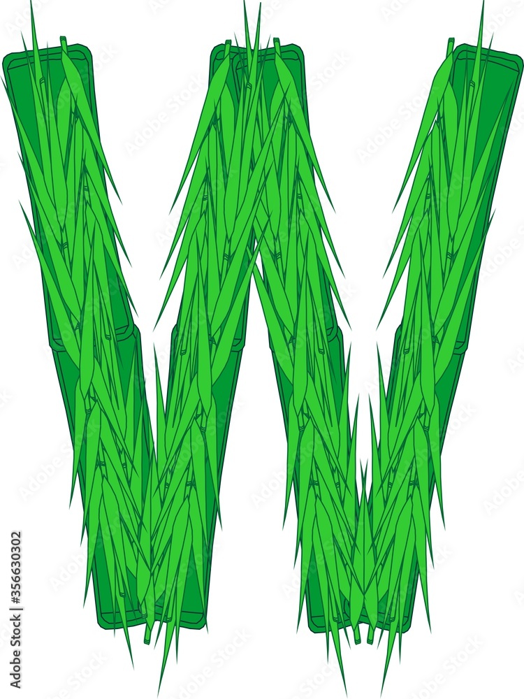 alphabet font bamboo. designed based on parts of bamboo alphabet font bamboo. designed based on parts of bamboo