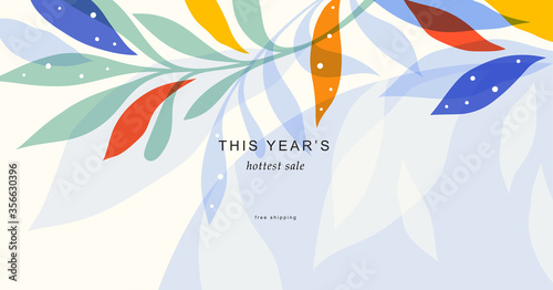 Abstract creative universal artistic template. Good for email header, social media post, AD, event and page cover, banner, background, brand identity, business card, poster, brochure and other graphic