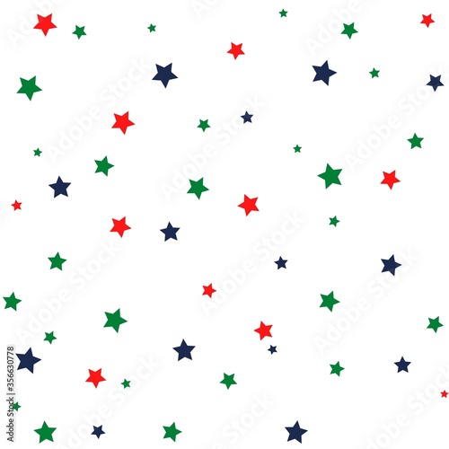 Wallpaper Mural red blue green stars Torontodigital.ca