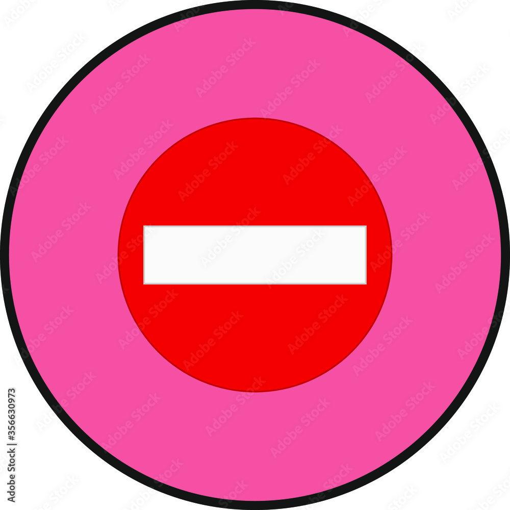 Prohibited entry traffic signs icons. illustration for web and mobile design. Prohibited entry traffic signs icons. illustration for web and mobile design.