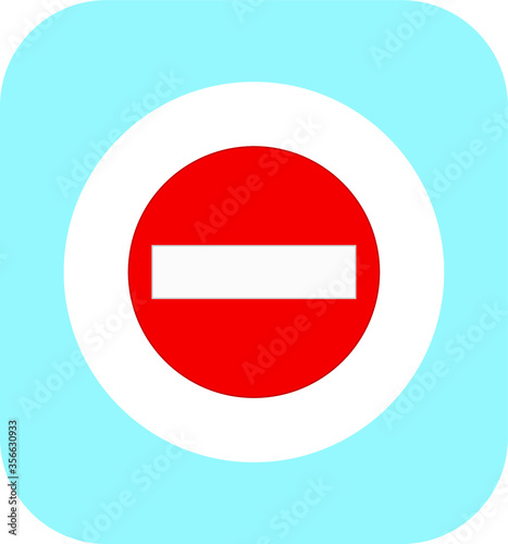 Prohibited entry traffic signs icons. illustration for web and mobile design.