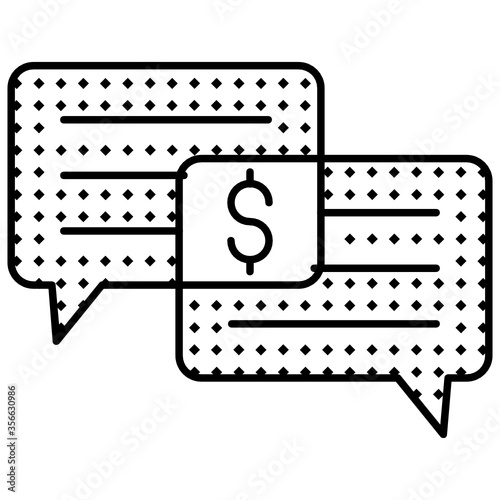 Business Negotiation Consulting Concept, proposition vector icon design 