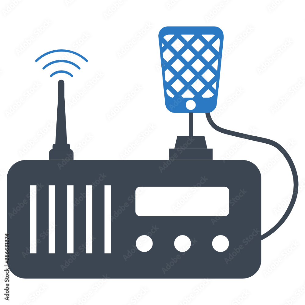 Transceiver Device for IoT concept, spectrum analyzer vector icon design Transceiver Device for IoT concept, spectrum analyzer vector icon design